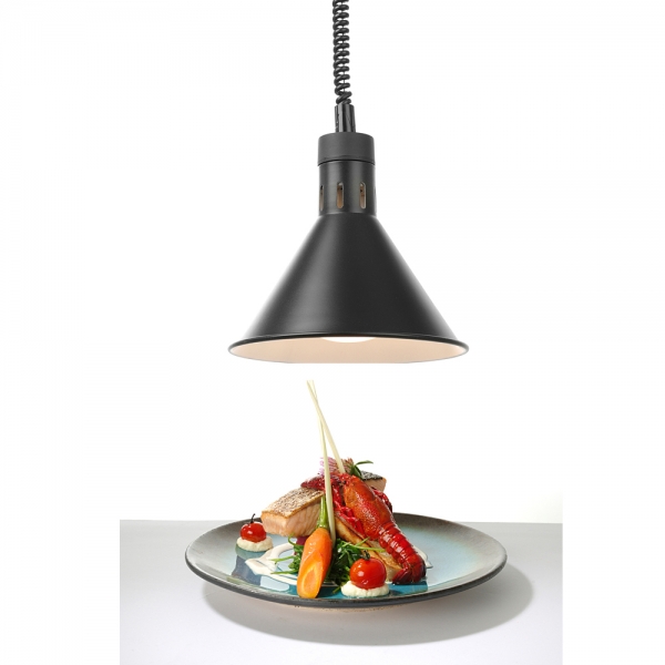 Lampe chauffante conique noire réglable Hendi - HENDI